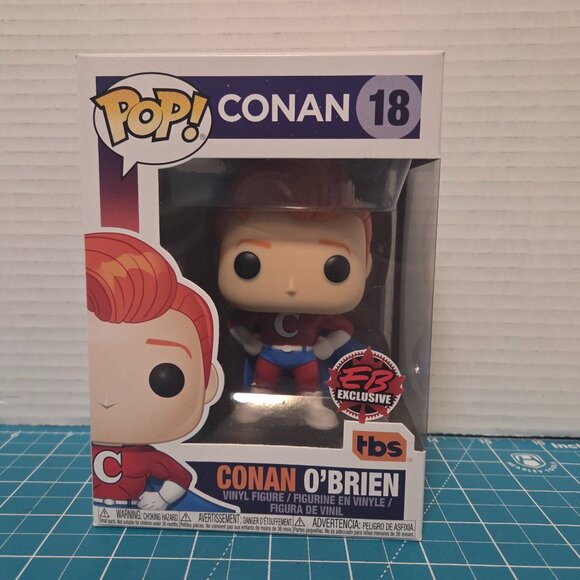 Funko POP Conan O'Brien Super Conan COCO TBS EB Games 18 Vinyl Figure - Picture 1 of 6